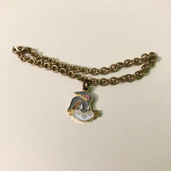 Vtg 1996 Looney Tunes Bugs Bunny Small Bracelet Charm Warner Bros - Picture 16 of 16